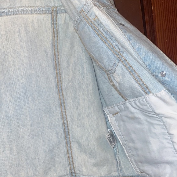 Aeropostale Jean jacket with soft grey sleeves - Picture 6 of 7